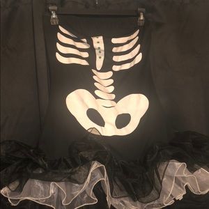 Skeleton Dress costume with tutu
